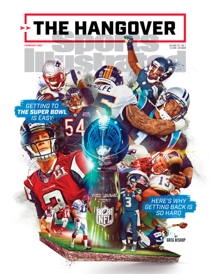 February 2021 cover of Sports Illustrated: Teams that have lost the Super Bowl